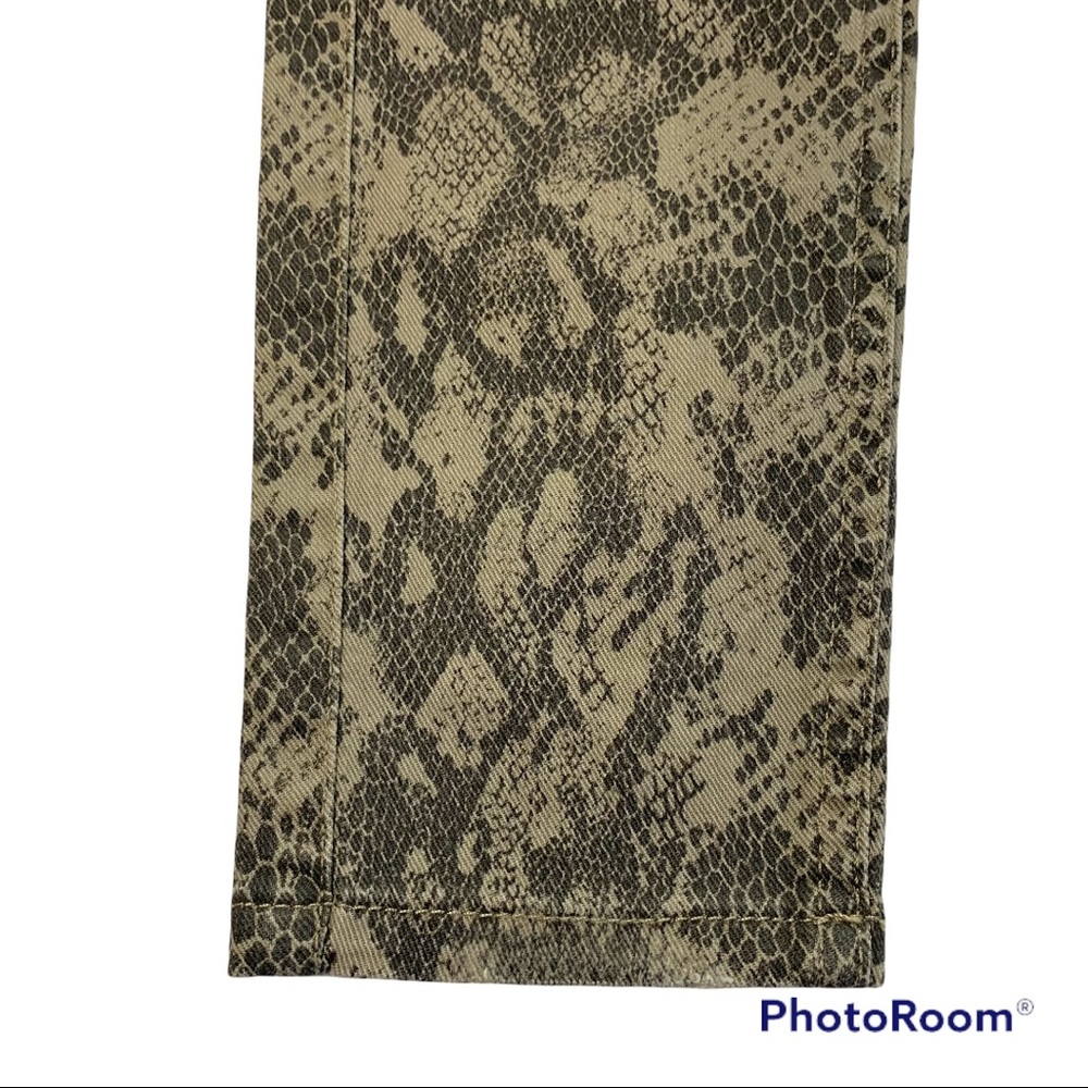 Zara Women's High Rise Snake Print Skinny Pants - Picture 12 of 14